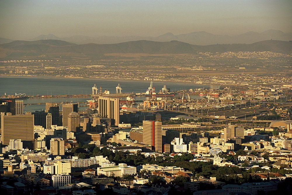 Skyline of city centre and business district, Cape Town, South Africa, Africa