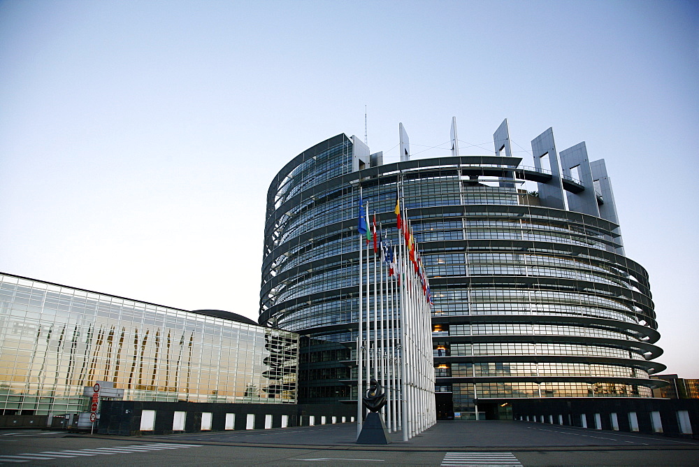 European Parliament building, Strasbourg, Alsace, France, Europe