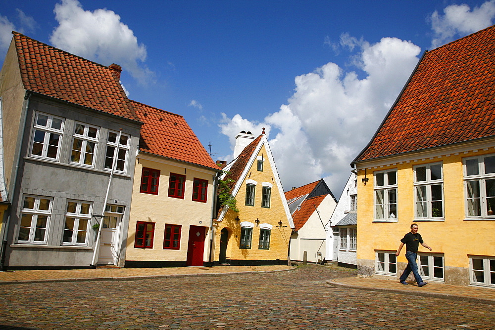 The historic part of Aabenraa, Jutland, Denmark, Scandinavia, Europe