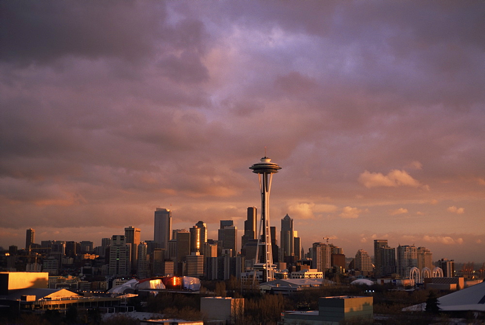 City skyline, Seattle, Washington State, United States of America (U.S.A.), North America