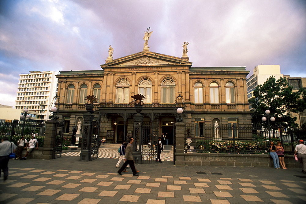 Historical theater still in operation, downtown, San Jose, Costa Rica, Central America