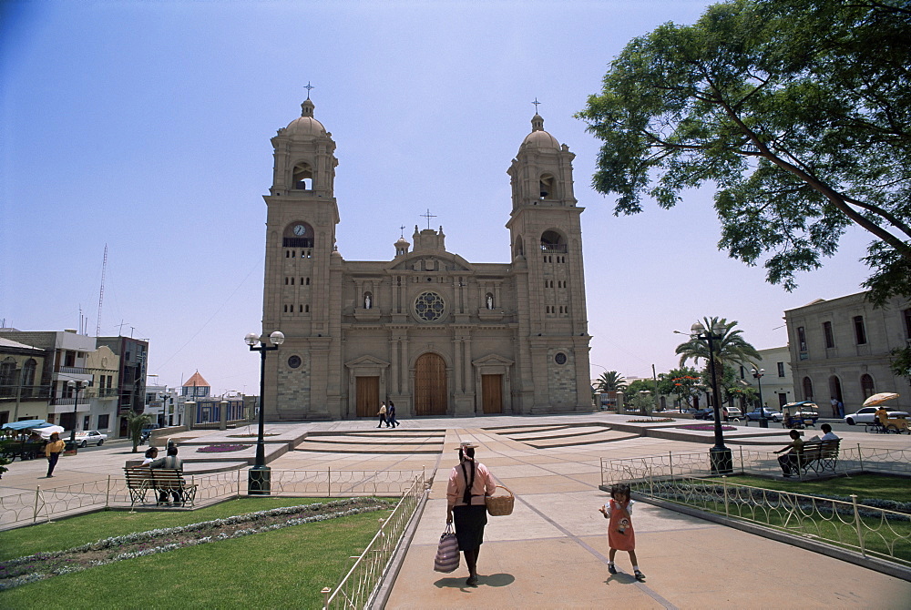 Cathedral in Tacna, near the border with Chile, Peru, South America