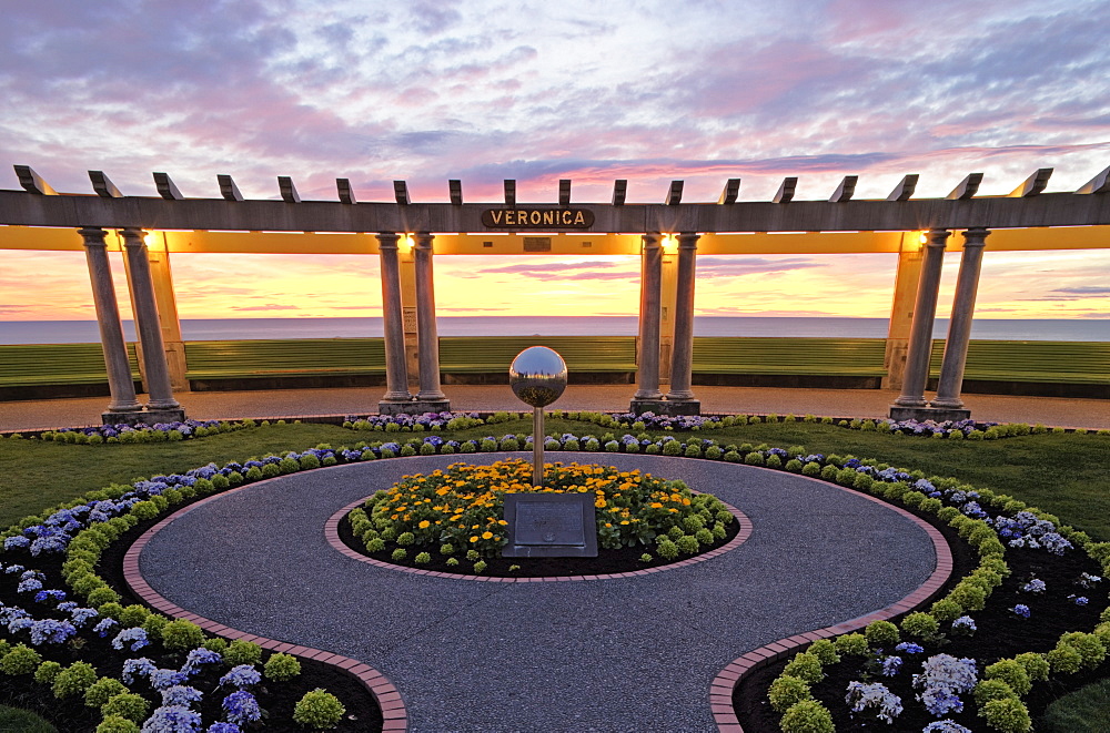 Public plaza in the Art Deco city of Napier, North Island, New Zealand, Pacific