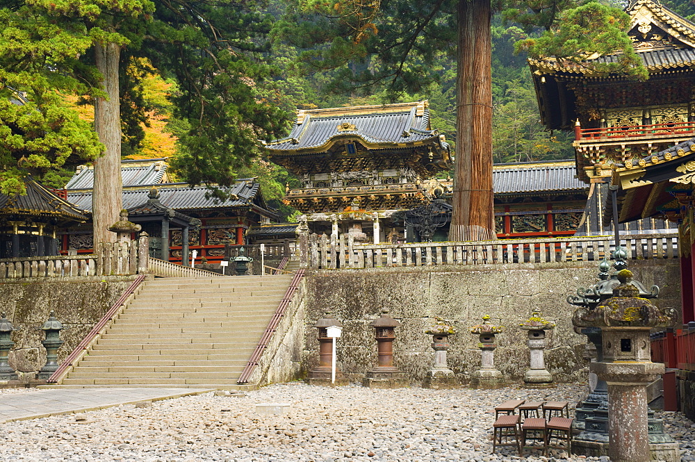 Yomei-mon (Gate of Sunlight), Tosho-gu Shrine, Nikko, Central Honshu (Chubu), Japan, Asia