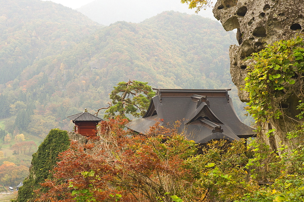 Yamadera Temple (Risshaku-ji) on Mount Hoju, Northern Honshu (Tohoku), Japan, Asia