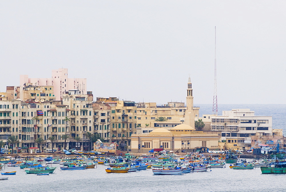 Waterfront and Eastern Harbour, Alexandria, Egypt, North Africa, Africa