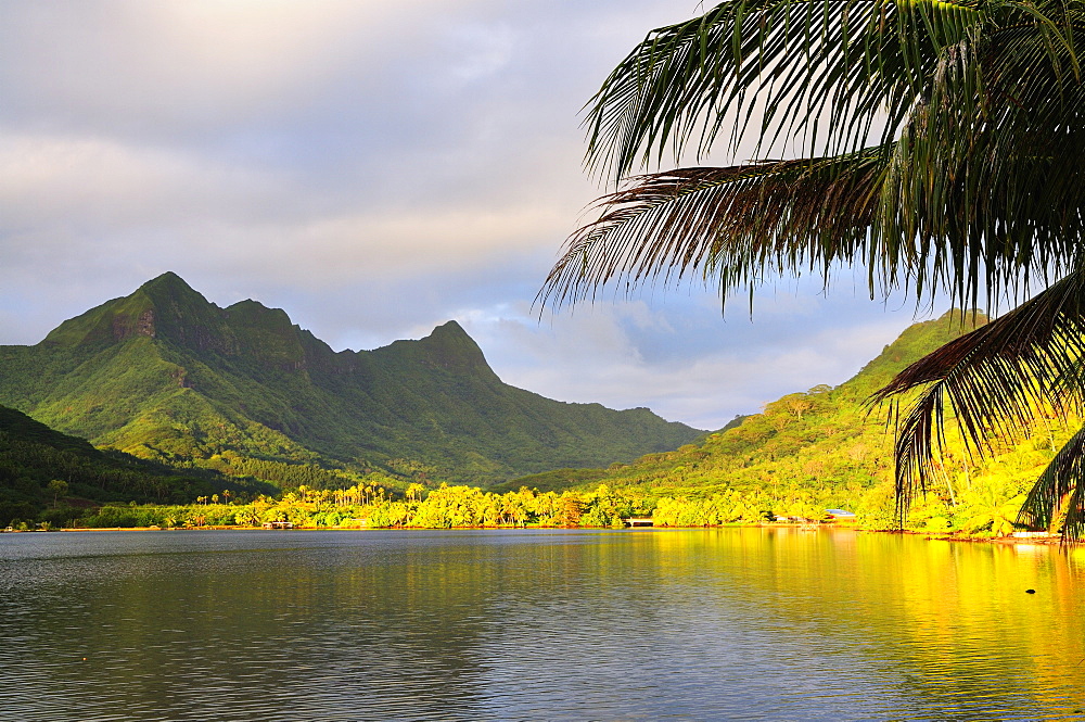 Faaroa Bay and Mount Oropiro, Raiatea, French Polynesia, South Pacific Ocean, Pacific