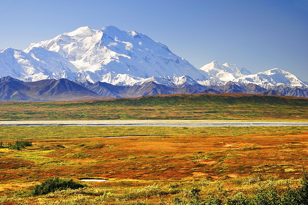 Mount McKinley (Mount Denali), Denali National Park and Preserve, Alaska, United States of America, North America