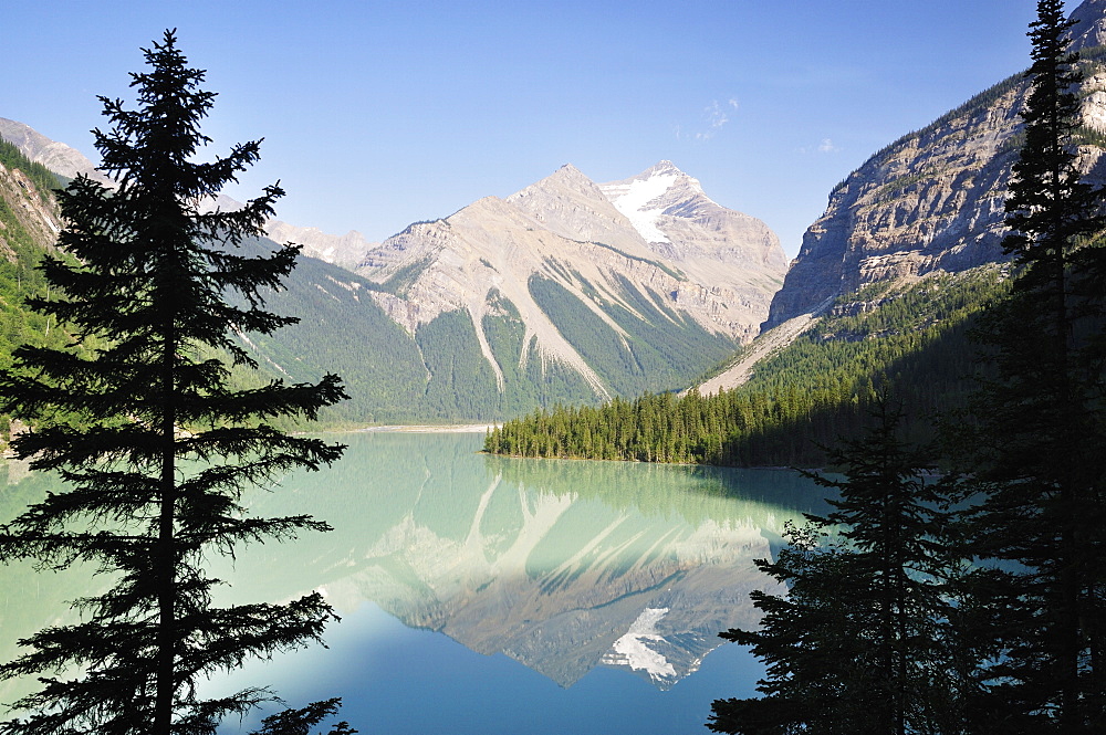 Kinney Lake and Whitehorn Mountain, Mount Robson Provincial Park, British Columbia, Canada, North America