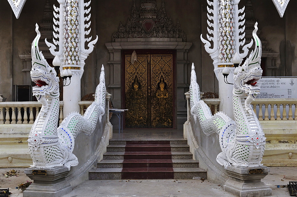 Detail of Buddhist temple, Lampang, Thailand, Southeast Asia, Asia