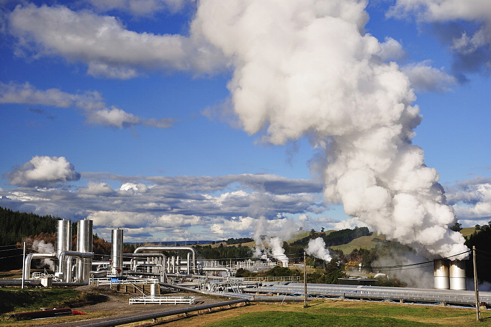 Wairakei Geothermal Power Station, Waikato, North Island, New Zealand, Pacific