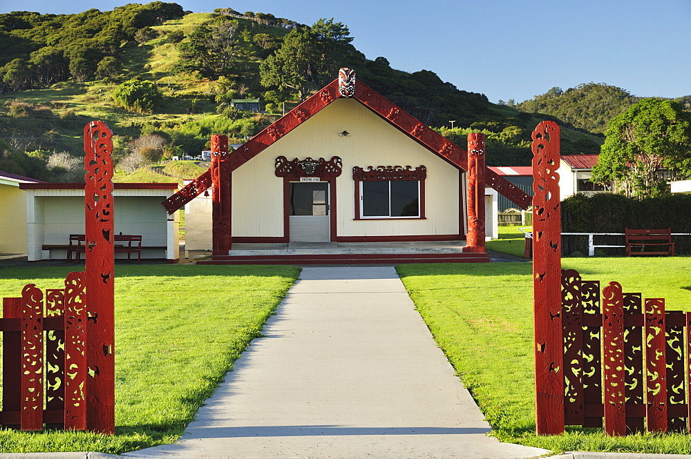 Marae, Torere, Bay of Plenty, North Island, New Zealand, Pacific