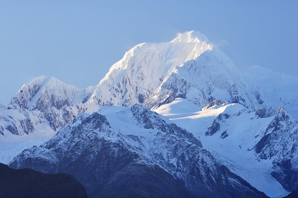 Mount Tasman, Aoraki National Park (Mount Cook National Park), UNESCO World Heritage Site, Southern Alps, South Island, New Zealand, Pacific