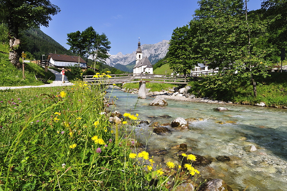 Church of Ramsau, Berchtesgadener Land, Bavaria, Germany, Europe