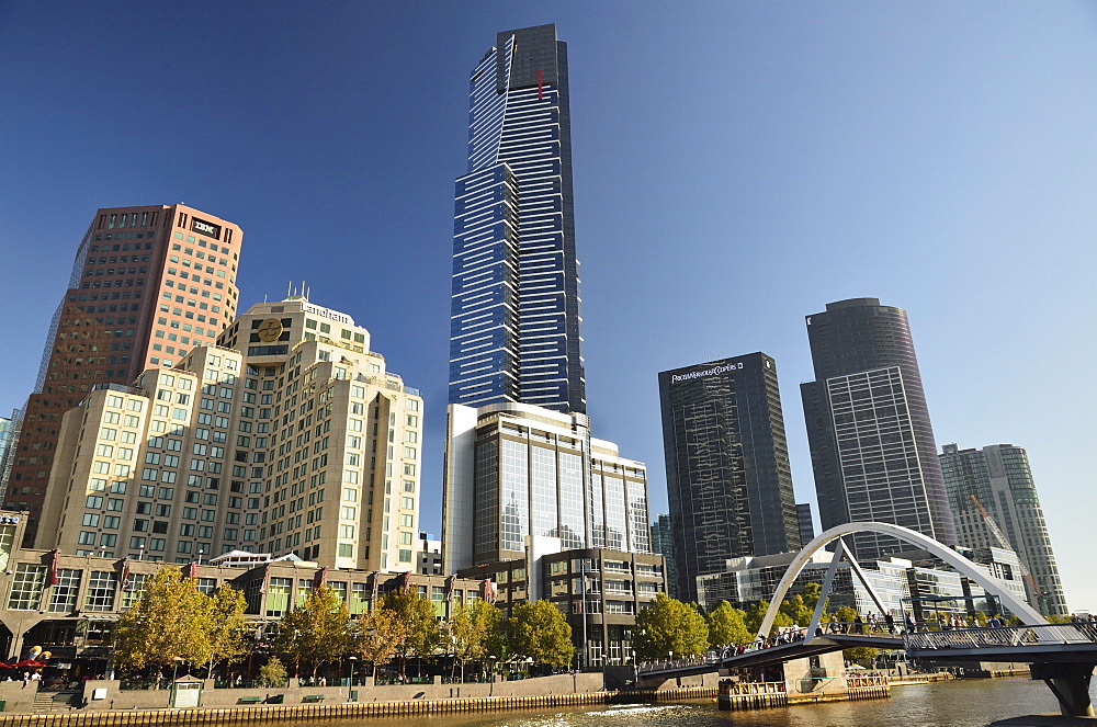 Melbourne Central Business District (CBD) and Yarra River, Melbourne, Victoria, Australia, Pacific