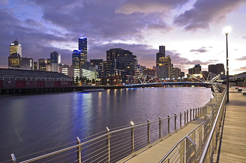 Melbourne Central Business District (CBD) and Yarra River, Melbourne, Victoria, Australia, Pacific