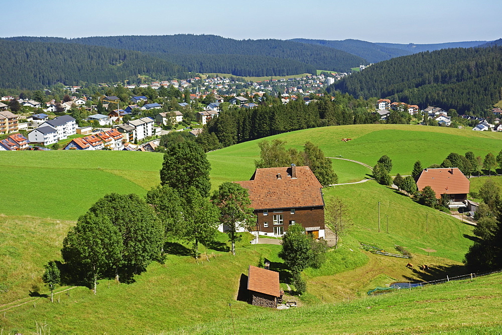 View of Furtwangen, Black Forest, Baden-Wurttemberg, Germany, Europe