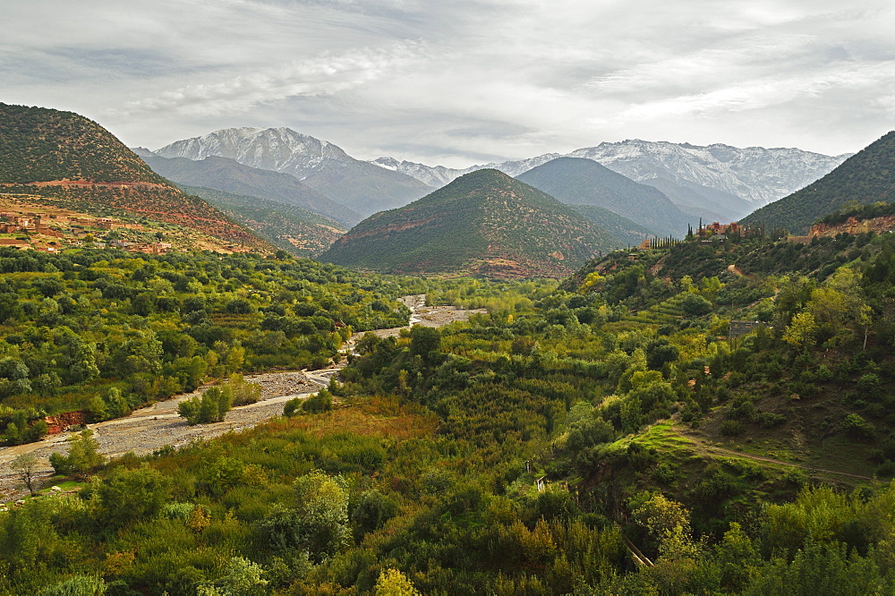 Imlil valley and Toubkal mountains, High Atlas, Morocco, North Africa, Africa