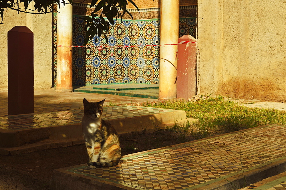 Saadian Tombs, Medina, Marrakesh, Morocco, North Africa, Africa