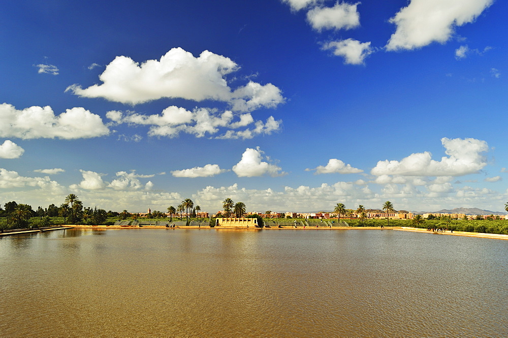 Basin, La Menara (Menara Gardens), Marrakesh, Morocco, North Africa, Africa