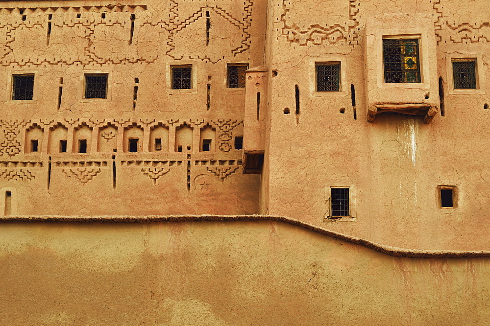 Detail of Kasbah Taourirt, Ouarzazate, Morocco, North Africa, Africa