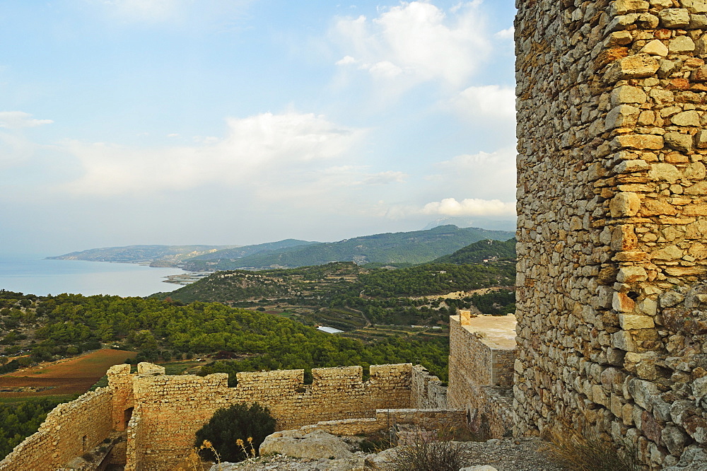 Kritinia Castle, Rhodes, Dodecanese, Aegean Sea, Greek Islands, Greece, Europe