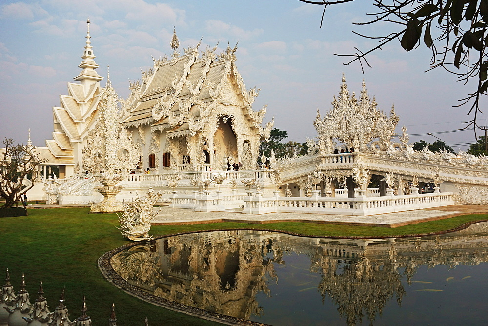 The White Temple (Wat Rong Khun), Ban Rong Khun, Chiang Mai, Thailand, Southeast Asia, Asia