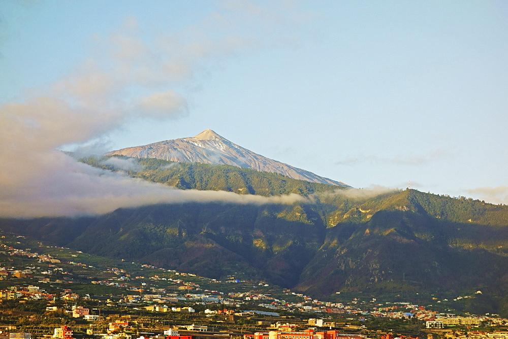 Pico del Teide and Orotava Valley, Tenerife, Canary Islands, Spain, Atlantic, Europe