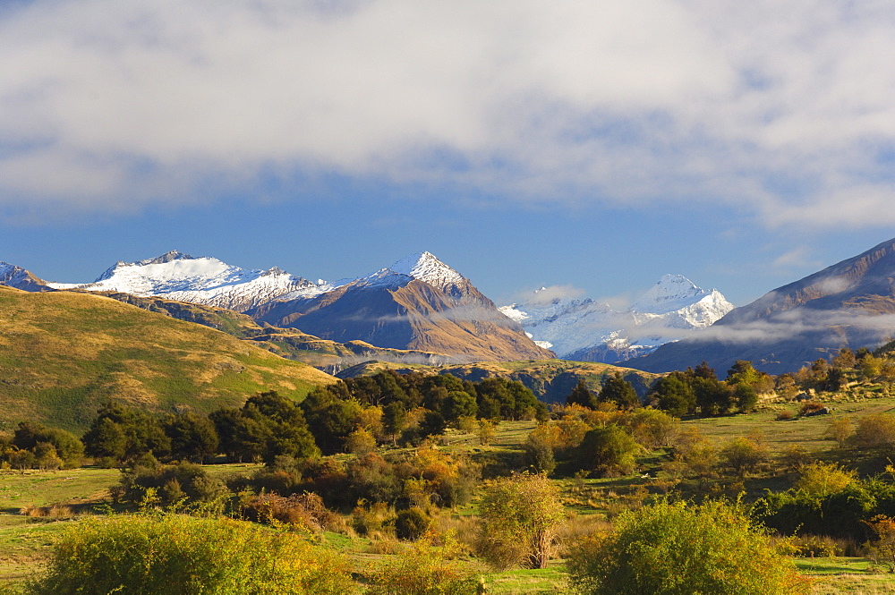 Rob Roy Peak and Mount Aspiring, Wanaka, Central Otago, South Island, New Zealand, Pacific