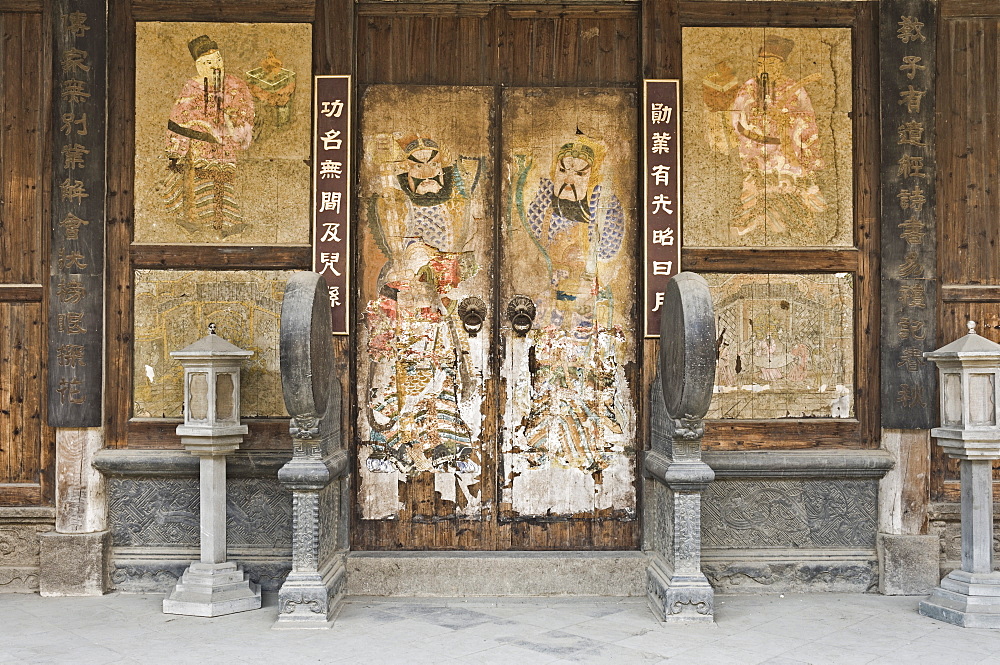 Doorway, Cheng Kan Village, Anhui Province, China, Asia