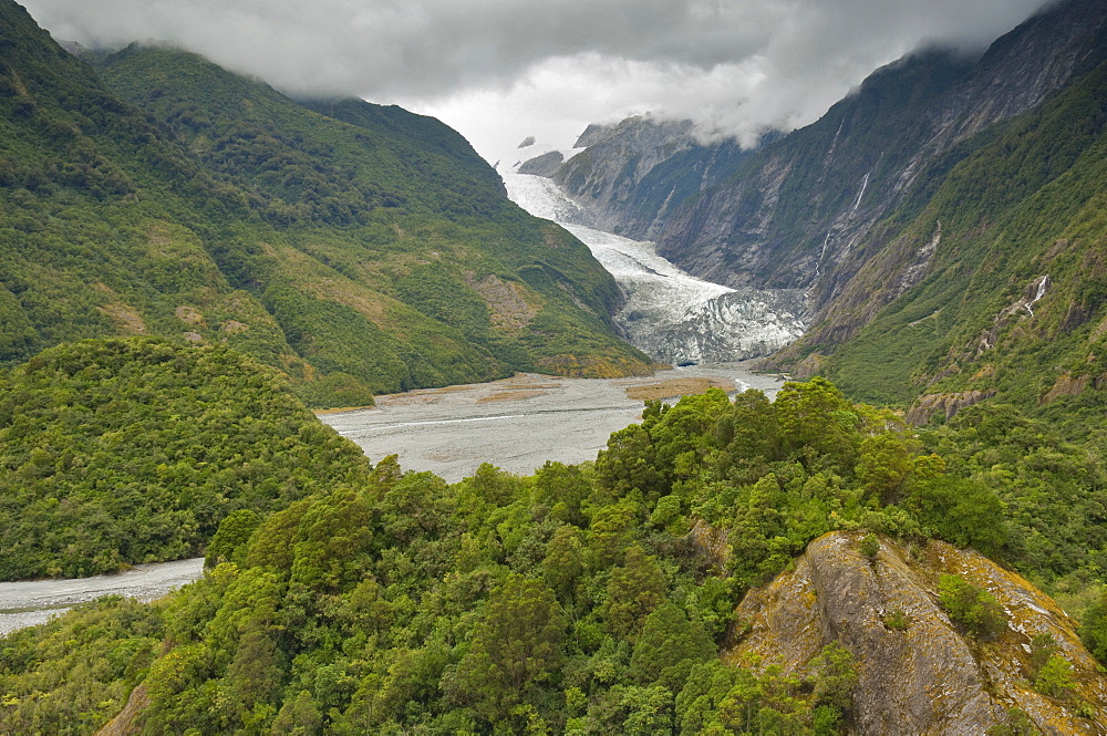 Franz Josef Glacier, Westland, UNESCO World Heritage Site, South Island, New Zealand, Pacific