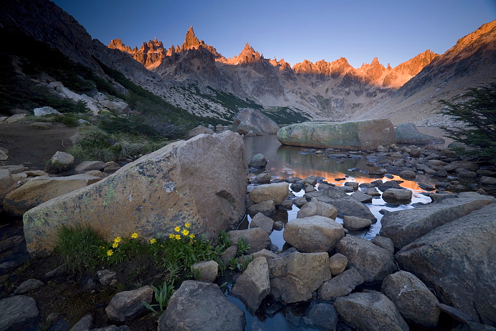 Cerro Catedral and Lago Toncek, Nahuel Huapi National Park, Bariloche, Patagonia, Argentina, South America