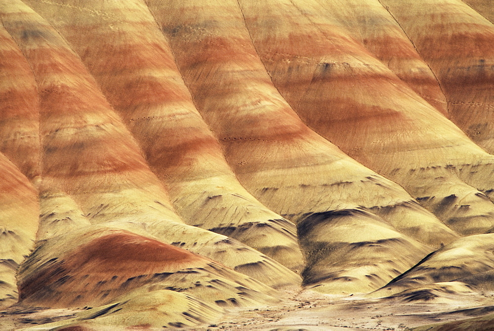 Landscape, Painted Hills, Oregon, United States of America, North America