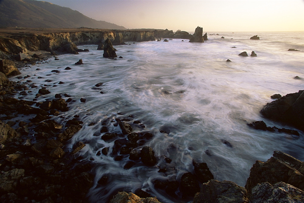 Seascape, Big Sur coast, California, United States of America, North America