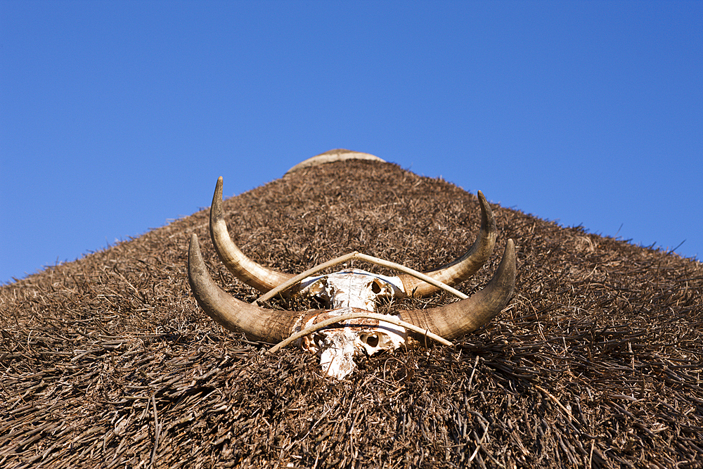 Roof of Hut in Xhosa Village, Wild Coast, Eastern Cap, South Africa