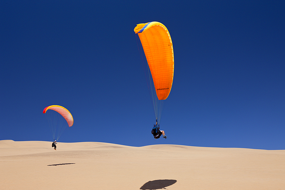 Paragliding over Dunes of Namib Desert, Long Beach, Swakopmund, Namibia