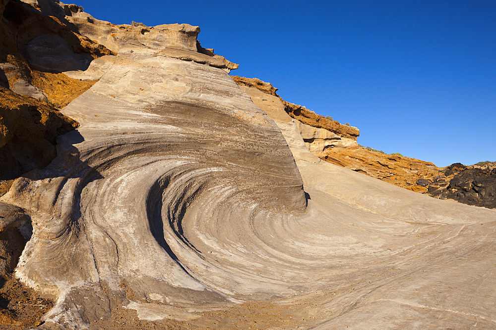 Petrified Dunes near Costa del Silencio, Tenerife, Canary Islands, Spain