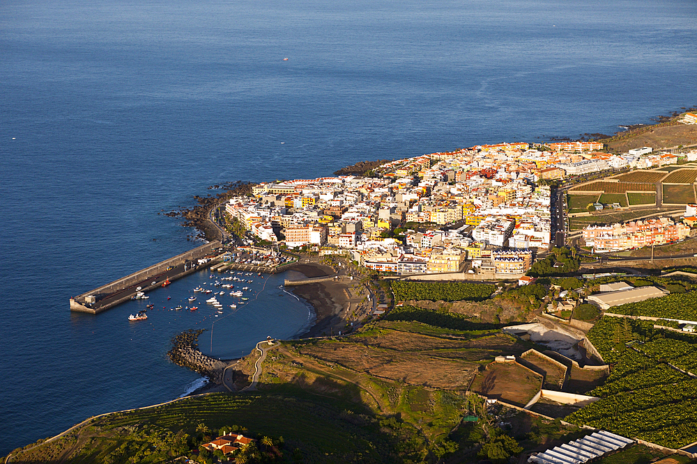 Aerial View of Playa San Juan, Tenerife, Canary Islands, Spain