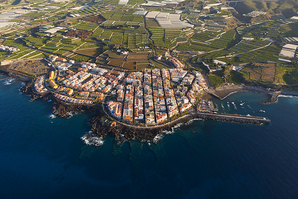 Aerial View of Playa San Juan, Tenerife, Canary Islands, Spain