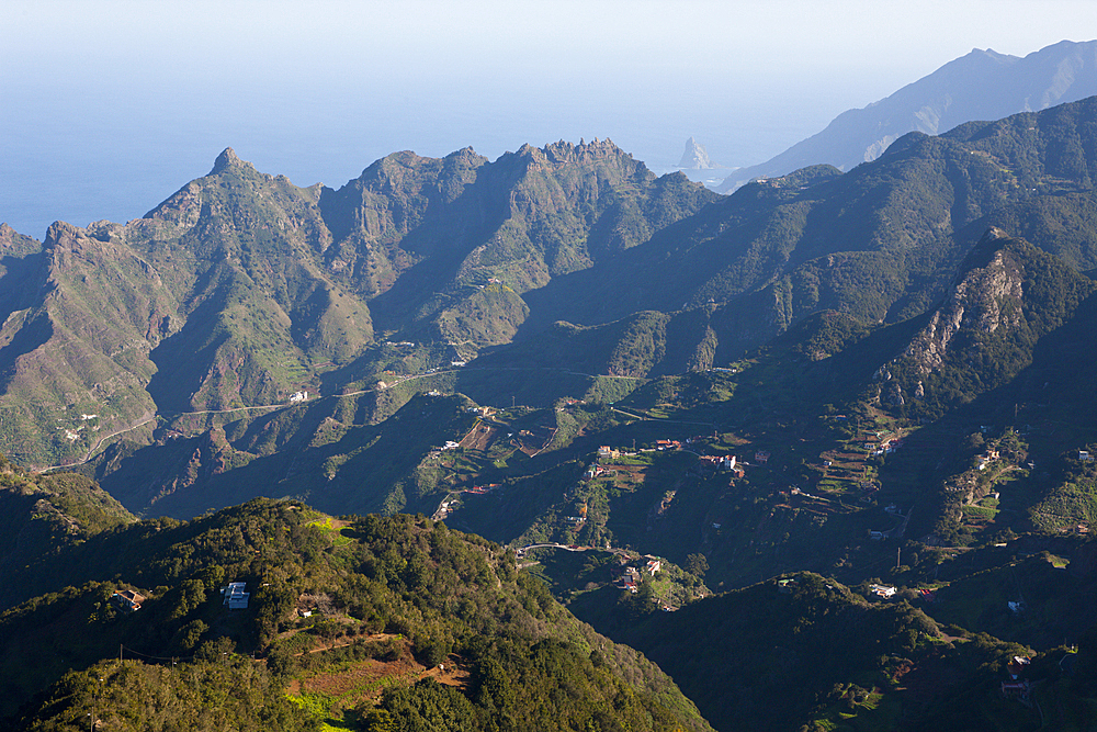 View from Taborno to Anaga Mountains, Tenerife, Canary Islands, Spain