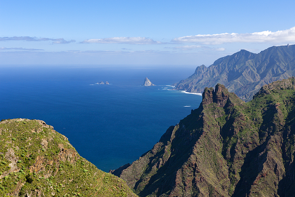 Cliff Coast at northern Anaga Mountains, Tenerife, Canary Islands, Spain