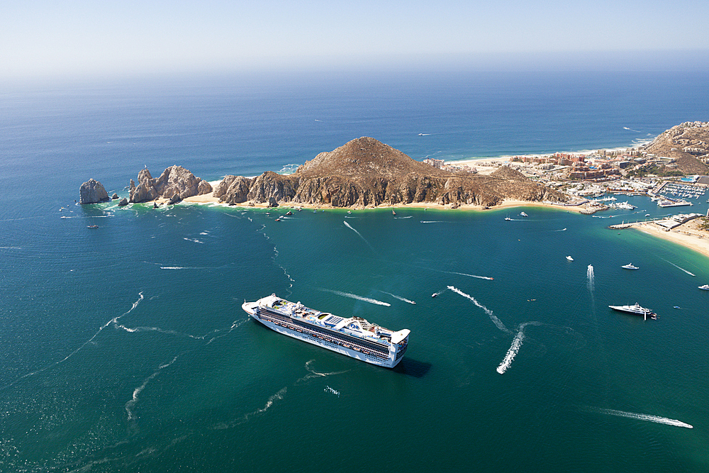 Cruise Ship at Cabo San Lucas, Cabo San Lucas, Baja California Sur, Mexico