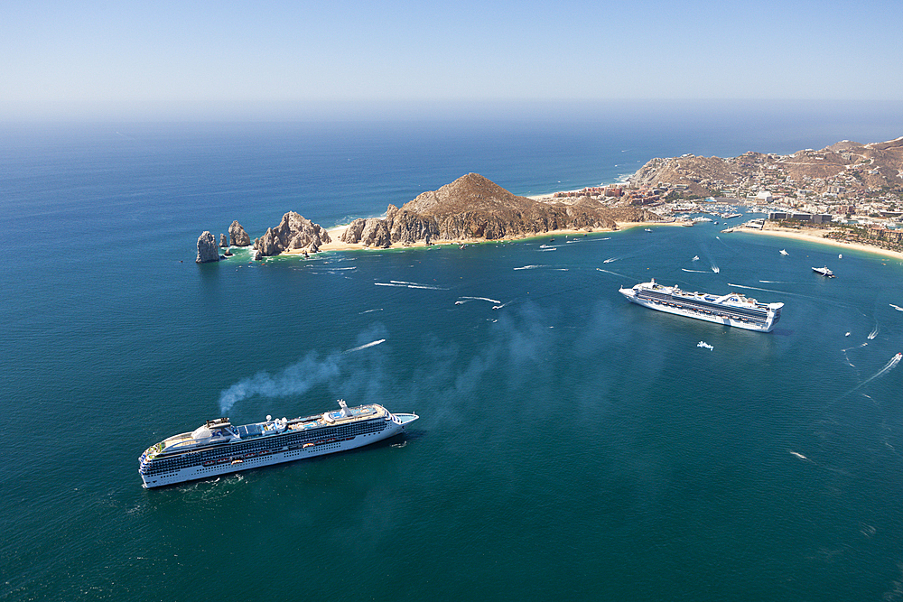 Cruise Ship at Cabo San Lucas, Cabo San Lucas, Baja California Sur, Mexico