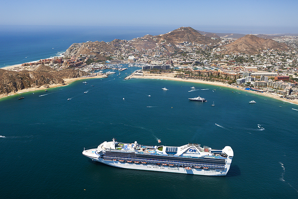 Cruise Ship at Cabo San Lucas, Cabo San Lucas, Baja California Sur, Mexico