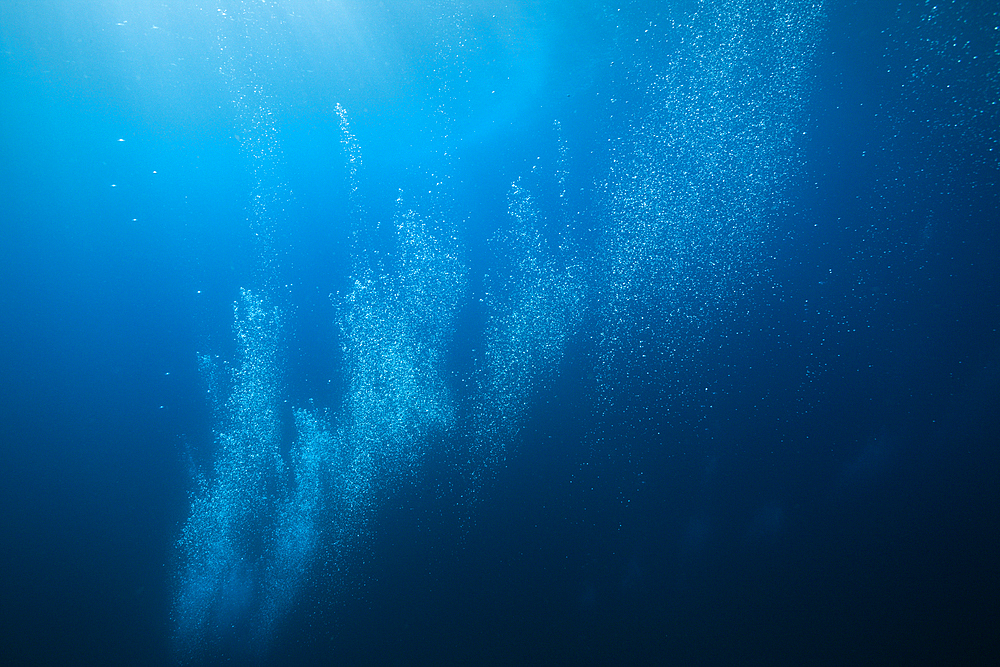 Air Bubbles in Ocean, Socorro, Revillagigedo Islands, Mexico