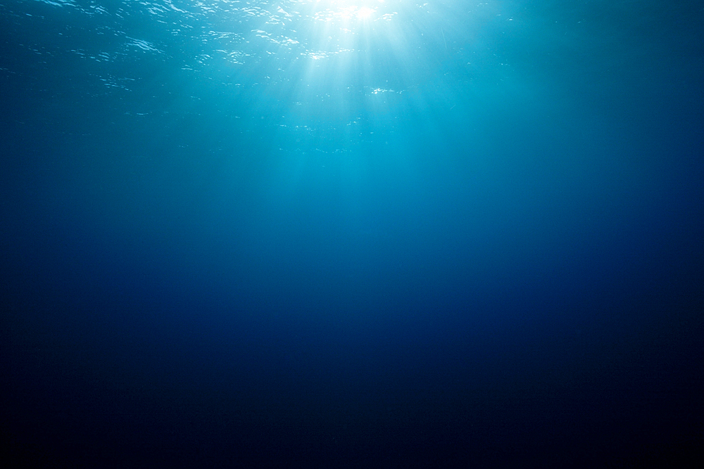 Sunbeam in Ocean, Socorro, Revillagigedo Islands, Mexico