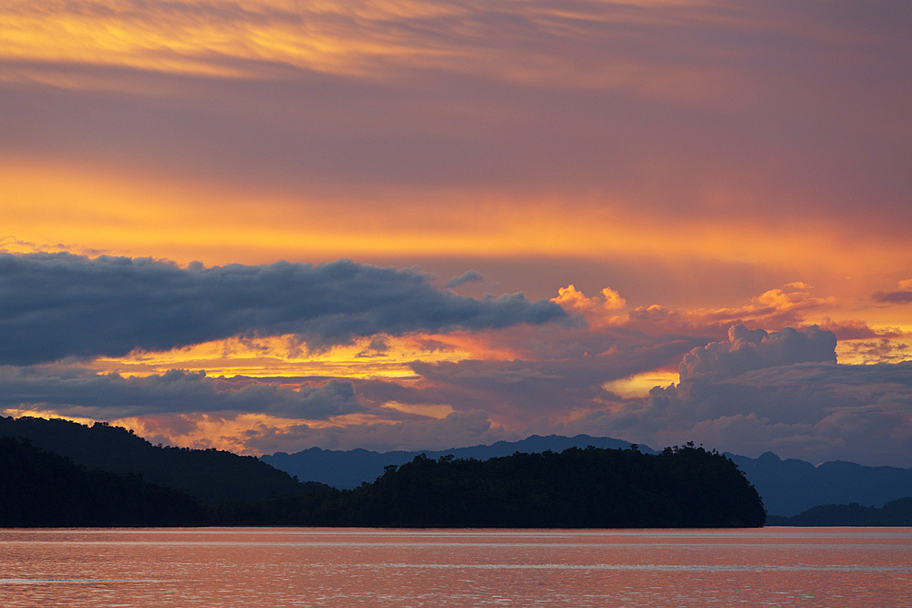 Sunset at Triton Bay, West Papua, Indonesia