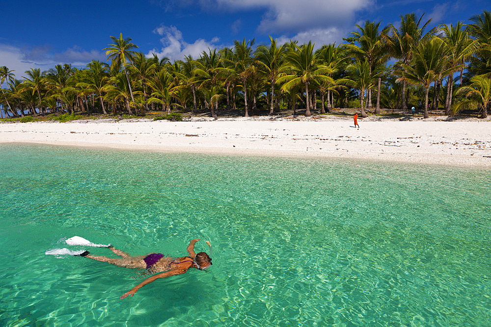 Snorkeling off Fadol Island, Kai Islands, Moluccas, Indonesia