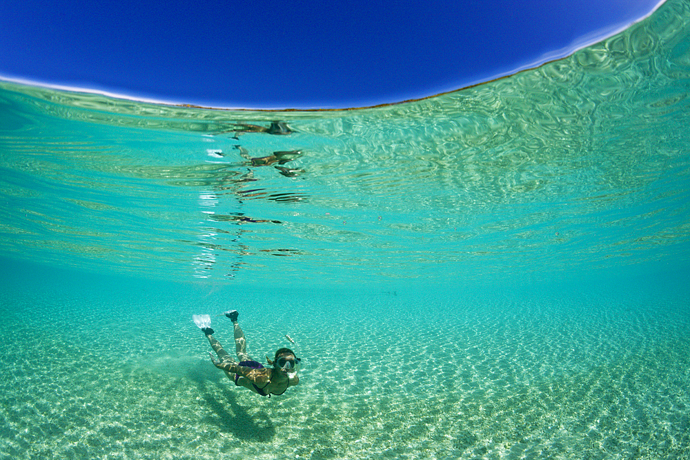 Snorkeling in Lagoon, Fadol, Kai Islands, Moluccas, Indonesia