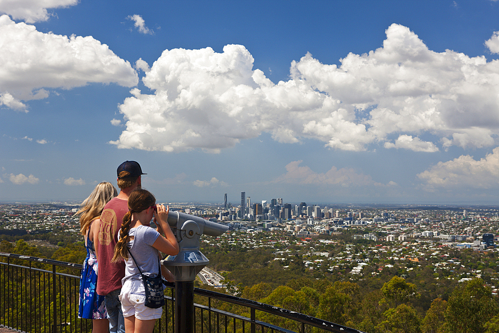 View of Mount Coot-tha Lookout over Brisbane, Australia